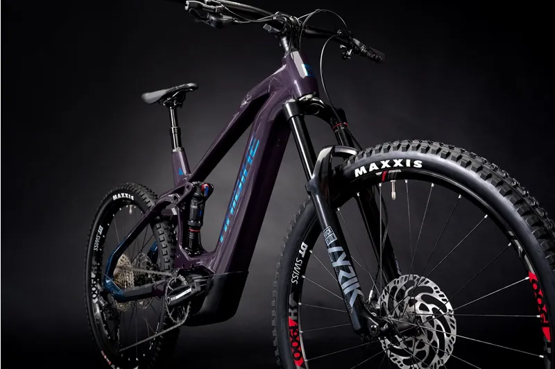 Haibike Allmtn CF 11 Electric Full Suspension MTB - Purple/Navy-2